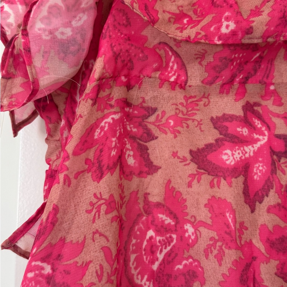 Pink Floral Ruffle Mini Dress - Picture 5 of 12